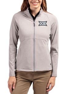 Cutter and Buck Big 12 Womens Grey Adapt Eco Knit Light Weight Jacket