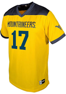 Zae Jennings  Genuine Collective West Virginia Mountaineers Gold Football NIL Football Jersey