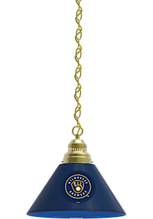 Milwaukee Brewers Single Gold Billiard Lamp