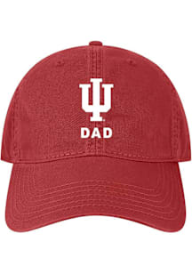 Indiana Hoosiers Dad Twill Adjustable Hat - Red