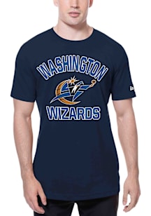 New Era Washington Wizards Black Retro Heart and Soul Short Sleeve T Shirt