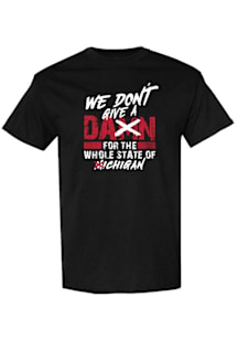 Ohio Black We Don't Care For The State of Michigan Short Sleeve T Shirt