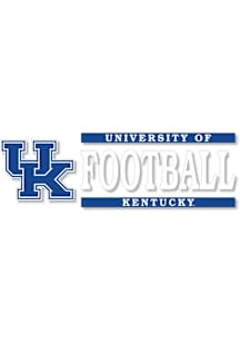 Kentucky Wildcats 6x2 Football Auto Decal - Blue