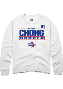 Gyuwon Chong Rally Mens White Tulsa Golden Hurricane NIL Stacked Box Player Crew