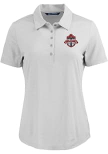 Cutter and Buck Toronto FC Womens Grey Coastline Eco Short Sleeve Polo Shirt