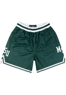 Mens Green Michigan State Spartans Game Shorts