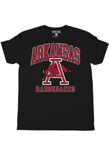 Arkansas Razorbacks Black Classic Oversized Logo Short Sleeve Fashion T Shirt