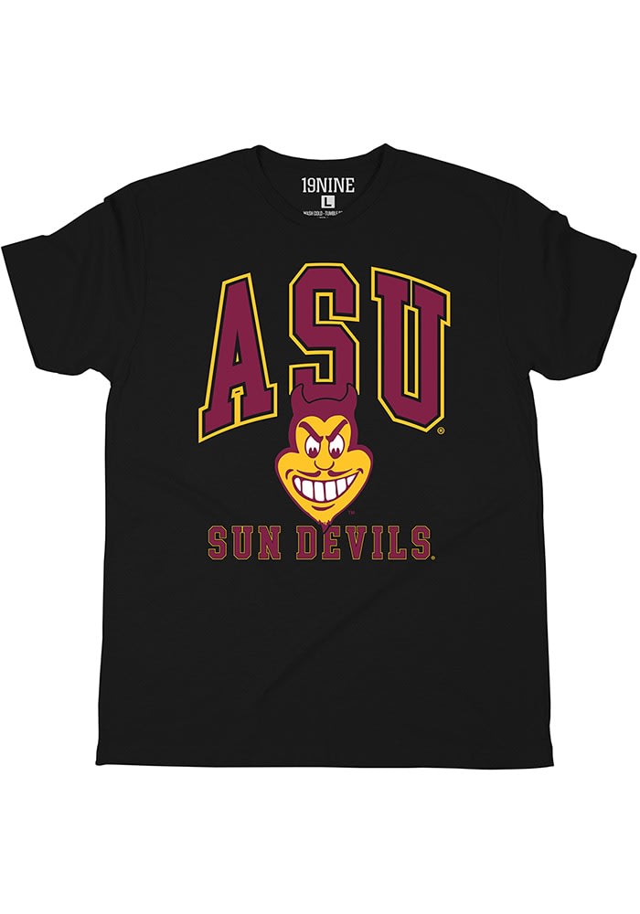 Arizona State Sun Devils BLACK Classic Oversized Logo Short Sleeve