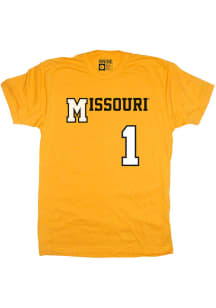 Missouri Tigers Gold Legacy Collection Wordmark Short Sleeve Fashion T Shirt