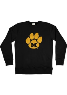 Missouri Tigers Mens Black Legacy Collection Vintage Paw Long Sleeve Fashion Sweatshirt