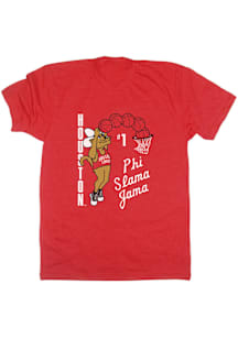 SLAM Houston Cougars Red #1 Phi Slama Jama Vintage Basketball Short Sleeve Fashion T Shirt