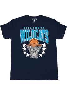 Villanova Wildcats Navy Blue Basketball Short Sleeve Fashion T Shirt