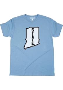 Indiana State Sycamores Light Blue Basketball Short Sleeve Fashion T Shirt