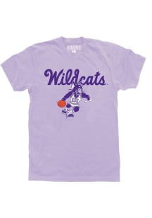 K-State Wildcats Lavender Basketball Short Sleeve Fashion T Shirt
