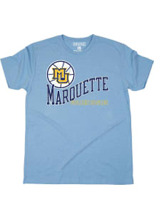 Marquette Golden Eagles Light Blue Basketball Short Sleeve Fashion T Shirt