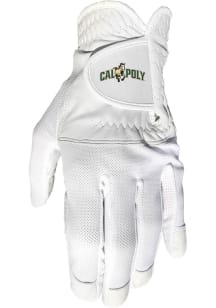 Cal Poly Mustangs White Cool Mesh Golf Gloves