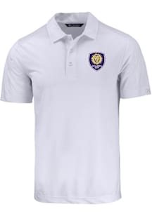 Cutter and Buck Orlando City SC Mens White Prospect Short Sleeve Polo