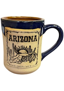 Arizona Stone Engraved 18oz Ceramic Mug - Beige