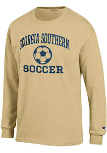 Champion Georgia Southern Eagles Gold Soccer Jersey Long Sleeve T Shirt