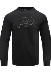 Pro Standard Colorado Buffaloes Mens Black Triple Black Long Sleeve Fashion Sweatshirt