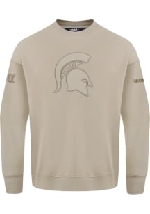 Mens Michigan State Spartans Tan Pro Standard Neutral Fashion Sweatshirt
