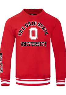 Mens Ohio State Buckeyes Red Pro Standard Classic Fashion Sweatshirt