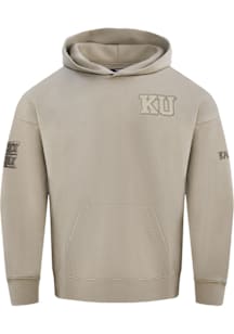Pro Standard Kansas Jayhawks Mens Tan Neutral Fashion Hood