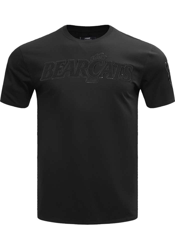 Pro Standard Cincinnati Bearcats Black Triple Black Short Sleeve Fashion T Shirt