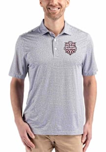 Cutter and Buck Indiana Hoosiers Black 2025 CFP National Champions Pike Diamond Dot Big and Tall P..