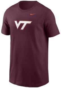 Nike Virginia Tech Hokies Youth Maroon Team Logo Short Sleeve T-Shirt