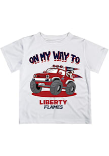Vive La Fete Liberty Flames Infant On My Way Short Sleeve T-Shirt White