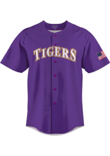 ProSphere LSU Tigers Mens Purple Tigers Baseball Jersey