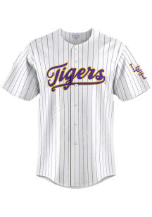 ProSphere LSU Tigers Mens White Stripes Baseball Jersey