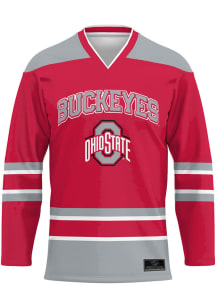 ProSphere  Ohio State Buckeyes Mens Red Replica Hockey Jersey