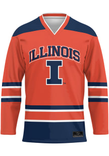 ProSphere  Illinois Fighting Illini Mens Orange Replica Hockey Hockey Jersey