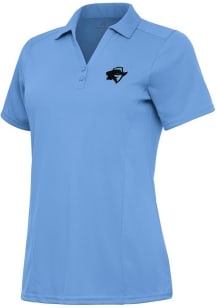Antigua Arlington Renegades Womens Light Blue Bandit Tribute Short Sleeve Polo Shirt