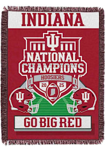 Indiana Hoosiers 2025 CFP National Champions Woven Tapestry Blanket