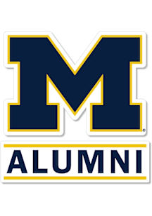 Michigan Wolverines 3 Inch Alumni Auto Decal - Blue