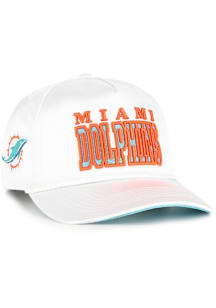 47 Miami Dolphins White Outspoken Hitch RF Womens Adjustable Hat