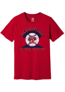 Summit Sportswear Jacksonville Jumbo Shrimp Red Soft Arch Short Sleeve T Shirt
