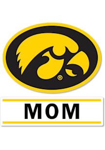 Iowa Hawkeyes 3 Inch Mom Auto Decal - Gold