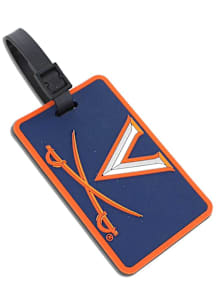 Virginia Cavaliers Navy Blue Rubber Luggage Tag
