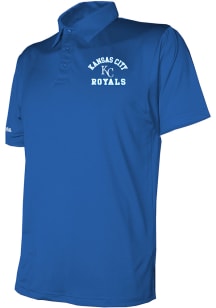 Kansas City Royals Mens Blue Logo Short Sleeve Polo
