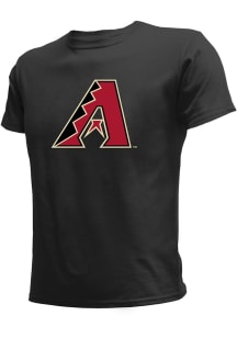 Stitches Arizona Diamondbacks Youth Black Logo Short Sleeve T-Shirt