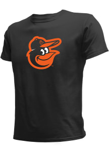 Stitches Baltimore Orioles Youth Black Logo Short Sleeve T-Shirt