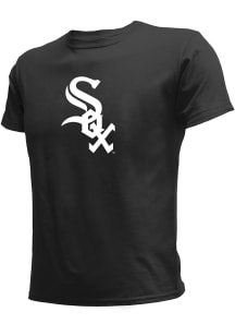 Stitches Chicago White Sox Youth Black Logo Short Sleeve T-Shirt