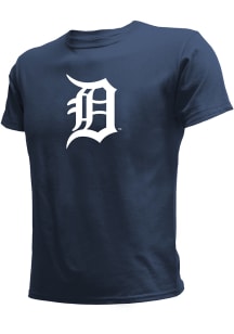 Detroit Tigers Youth Navy Blue Logo Short Sleeve T-Shirt