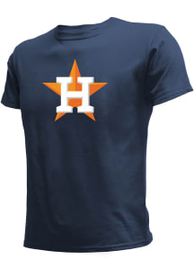 Houston Astros Youth Navy Blue Logo Short Sleeve T-Shirt
