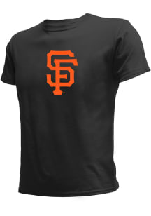 Stitches San Francisco Giants Youth Black Logo Short Sleeve T-Shirt