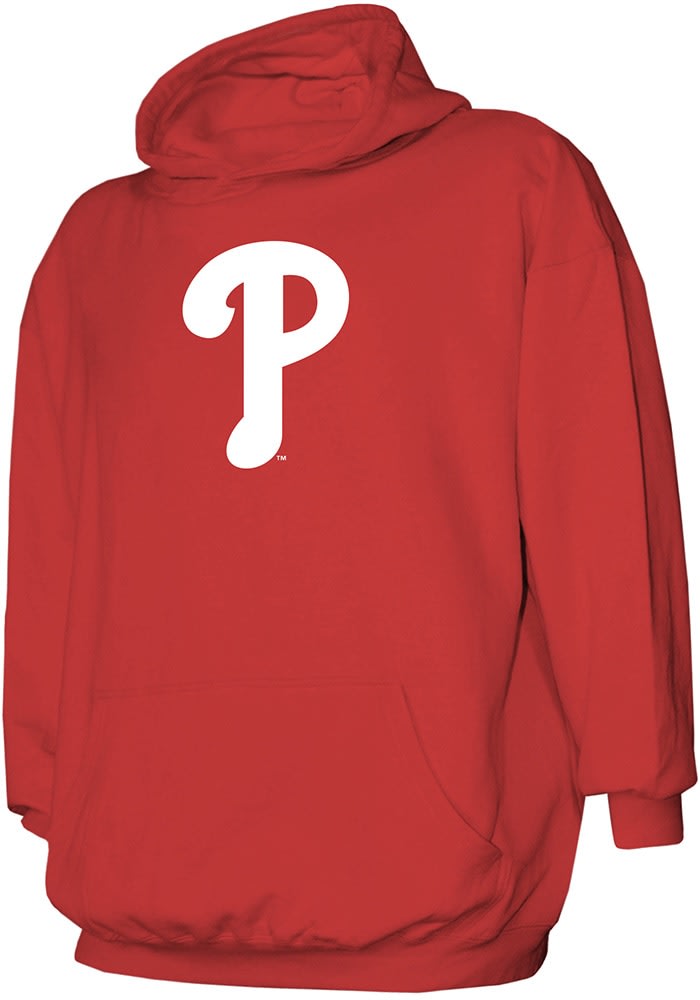 Philadelphia Phillies Stitches Youth Red Logo Long Sleeve Hoodie
